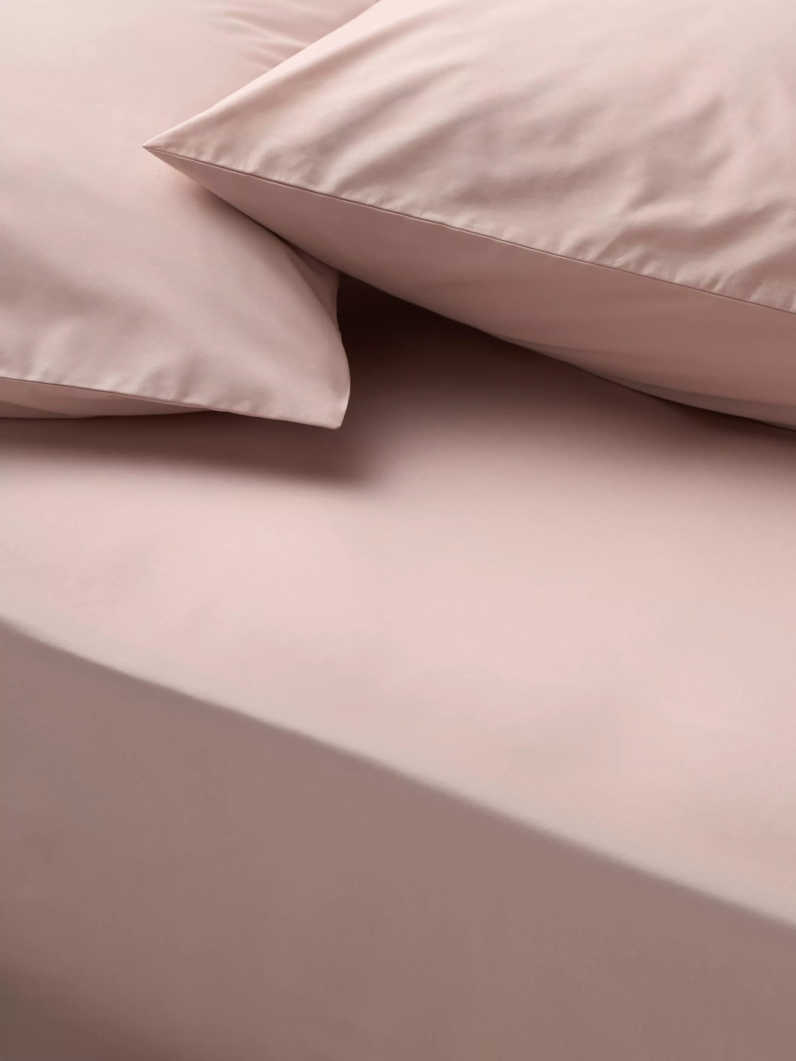 John Lewis Egyptian Cotton Percale Easy Care 260 Thread Count Fitted Sheet European Double