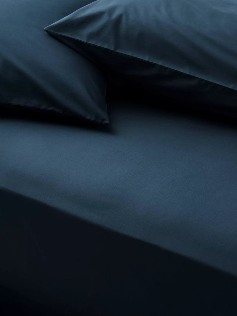 John Lewis Egyptian Cotton Percale Easy Care 260 Thread Count Fitted Sheet European Double