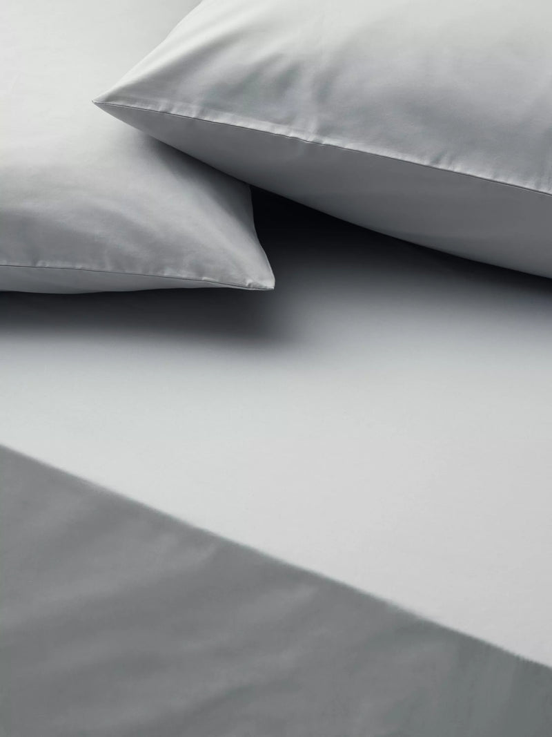 John Lewis Egyptian Cotton Percale Easy Care 400 Thread Count Deep Fitted Sheet, Double