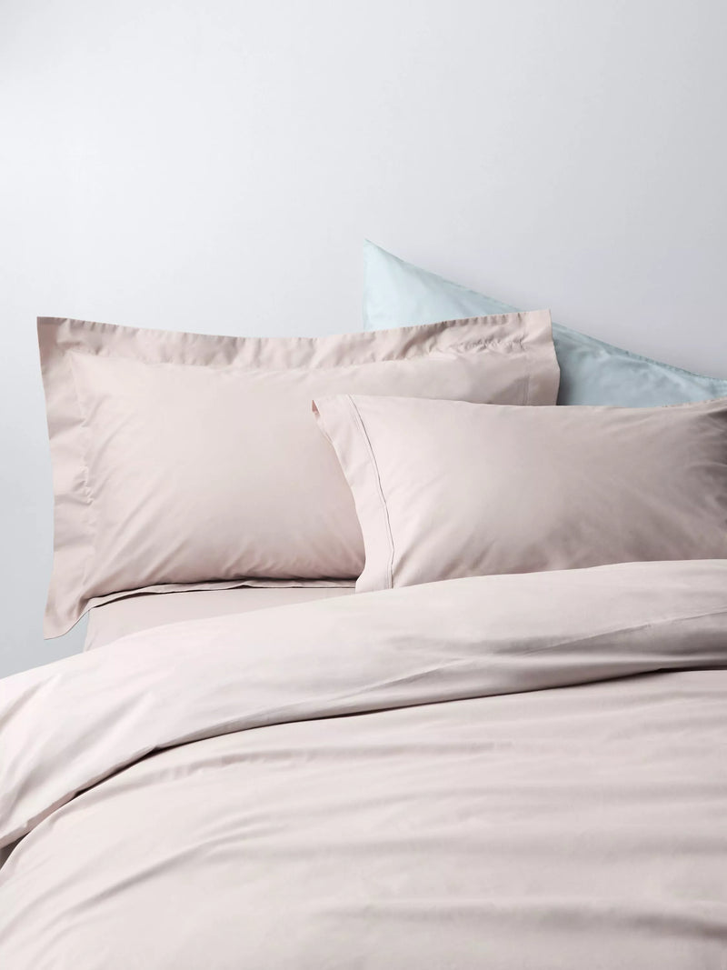 John Lewis Egyptian Cotton Percale Easy Care 400 Thread Count Double Duvet Cover