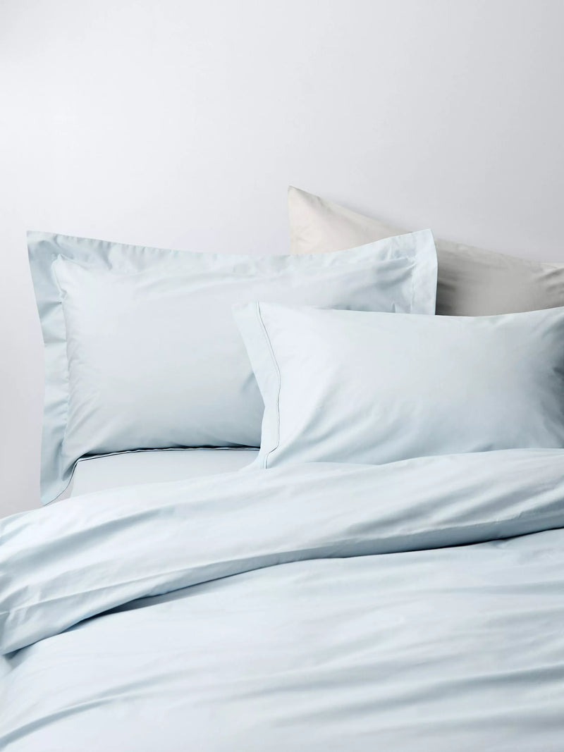 John Lewis Egyptian Cotton Percale Easy Care 400 Thread Count Double Duvet Cover