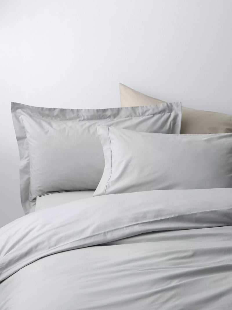 John Lewis Egyptian Cotton Percale Easy Care 400 Thread Count Double Duvet Cover