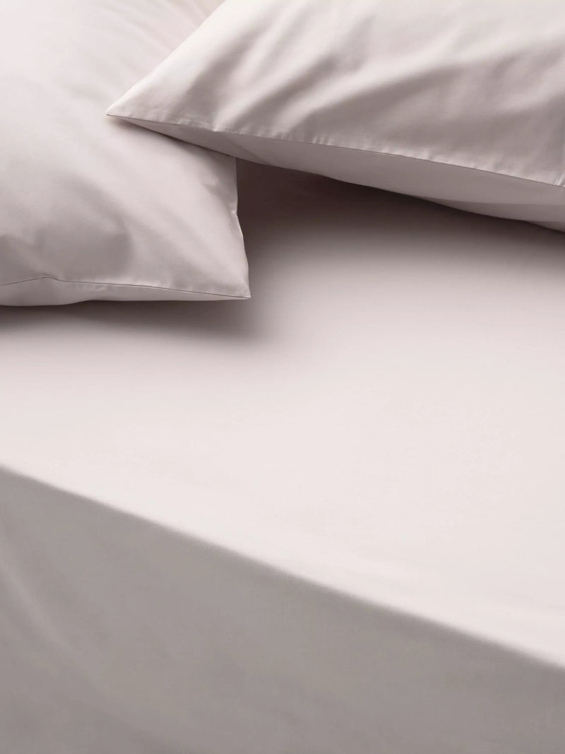 John Lewis Egyptian Cotton Percale Easy Care 400 Thread Count Double Fitted Sheet