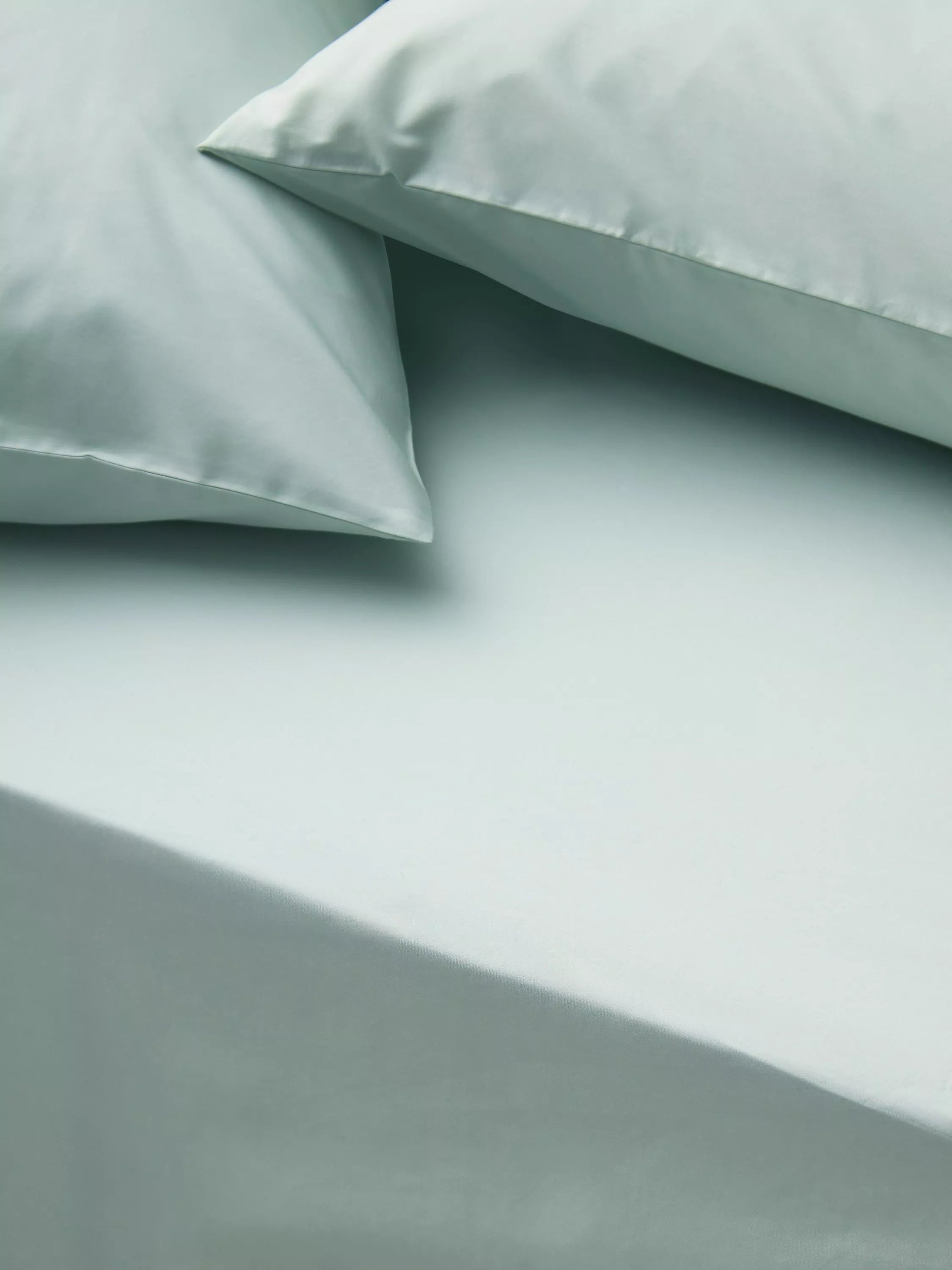 John Lewis Egyptian Cotton Percale Easy Care 400 Thread Count Double Fitted Sheet
