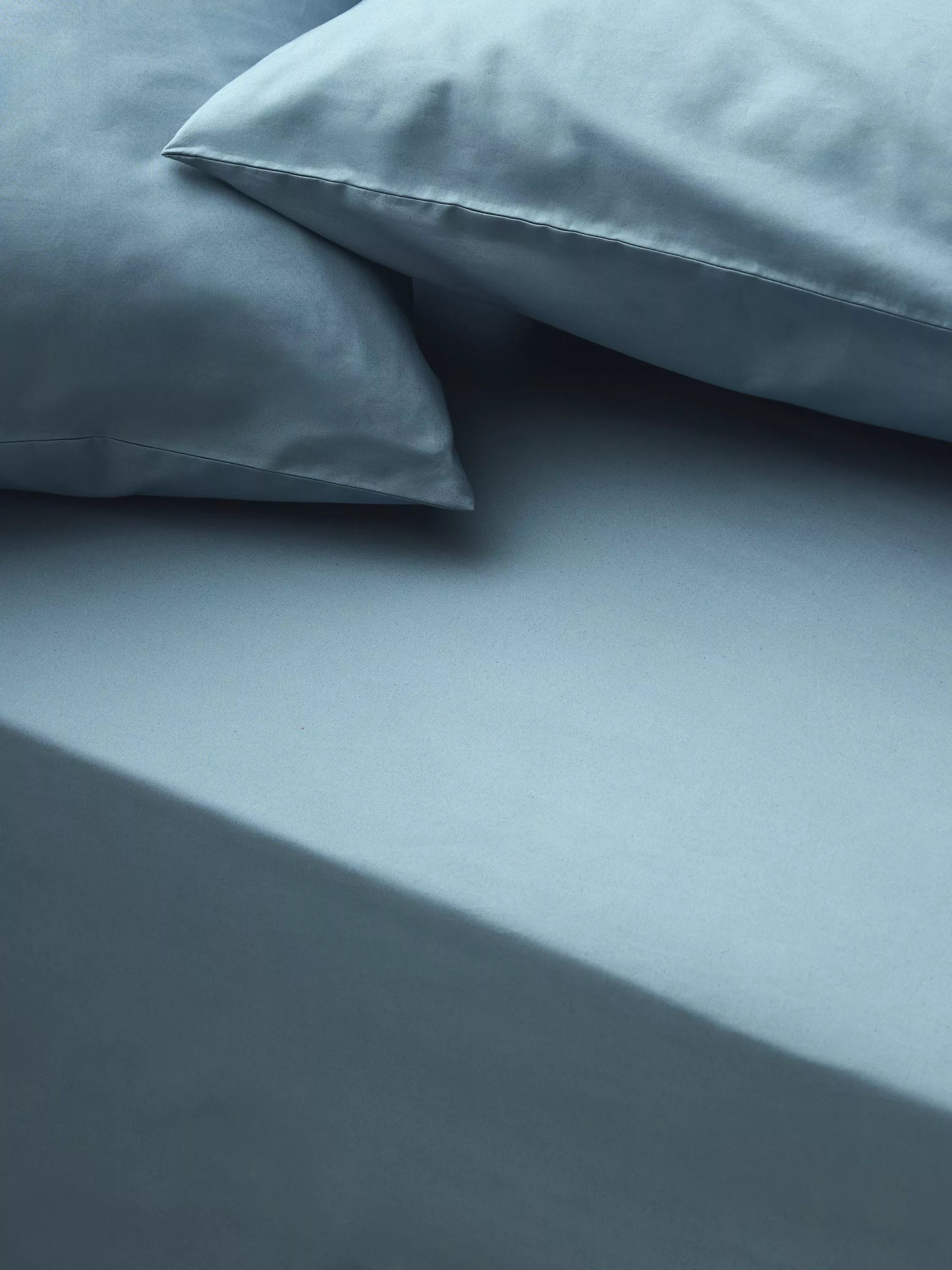 John Lewis Egyptian Cotton Percale Easy Care 400 Thread Count Double Fitted Sheet