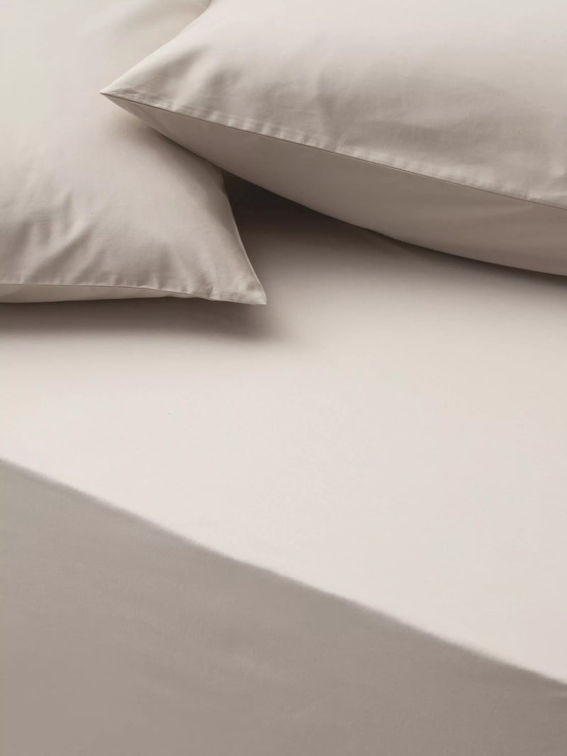 John Lewis Egyptian Cotton Sateen 600 Thread Count Deep Fitted Sheet Double