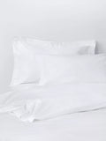 John Lewis Egyptian Cotton Sateen 600 Thread Count Bedding, White, Standard Pillowcase, Pair