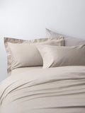 John Lewis Egyptian Cotton Sateen 600 Thread Count Bedding, Cashew, Standard Pillowcase, Pair