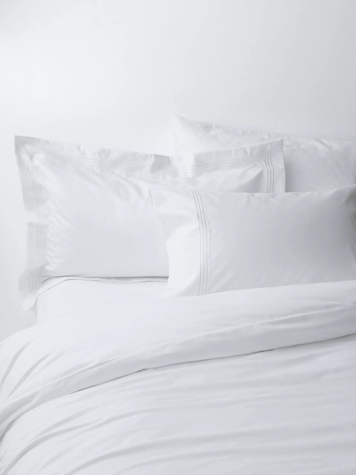 John Lewis Egyptian cotton sateen pillowcase pair king size white (British brand)