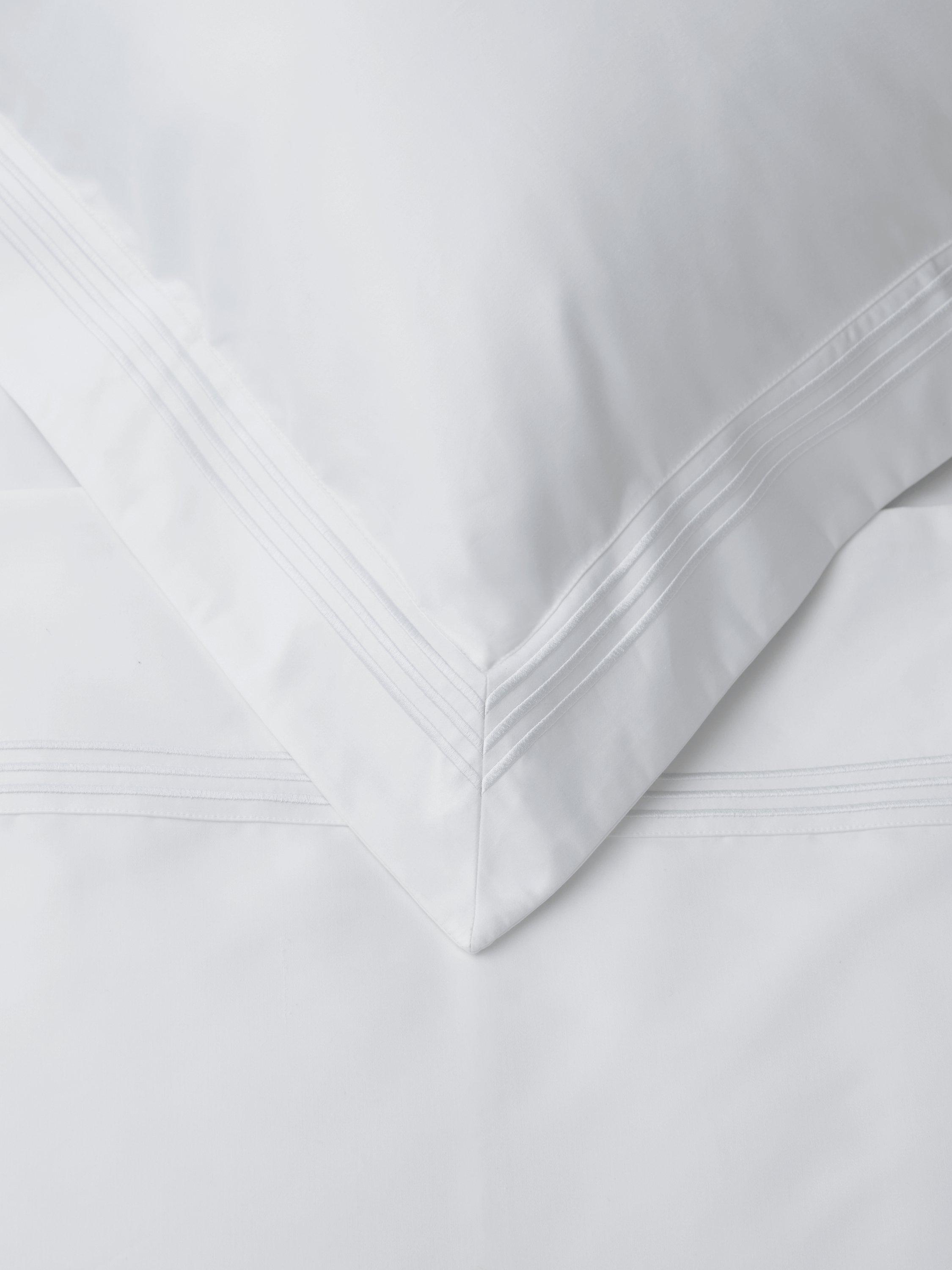 John Lewis Egyptian cotton sateen pillowcase pair king size white (British brand)