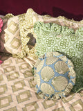 TBCo Diamond duvet cover set green double (British brand)