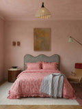 TBCo Diamond Cotton Duvet Cover Set, Pink Double - British product