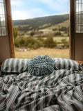 TBCo blue stripe duvet cover set double, imported from the UK