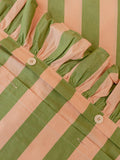 TBCo green stripe duvet cover set double, imported from the UK