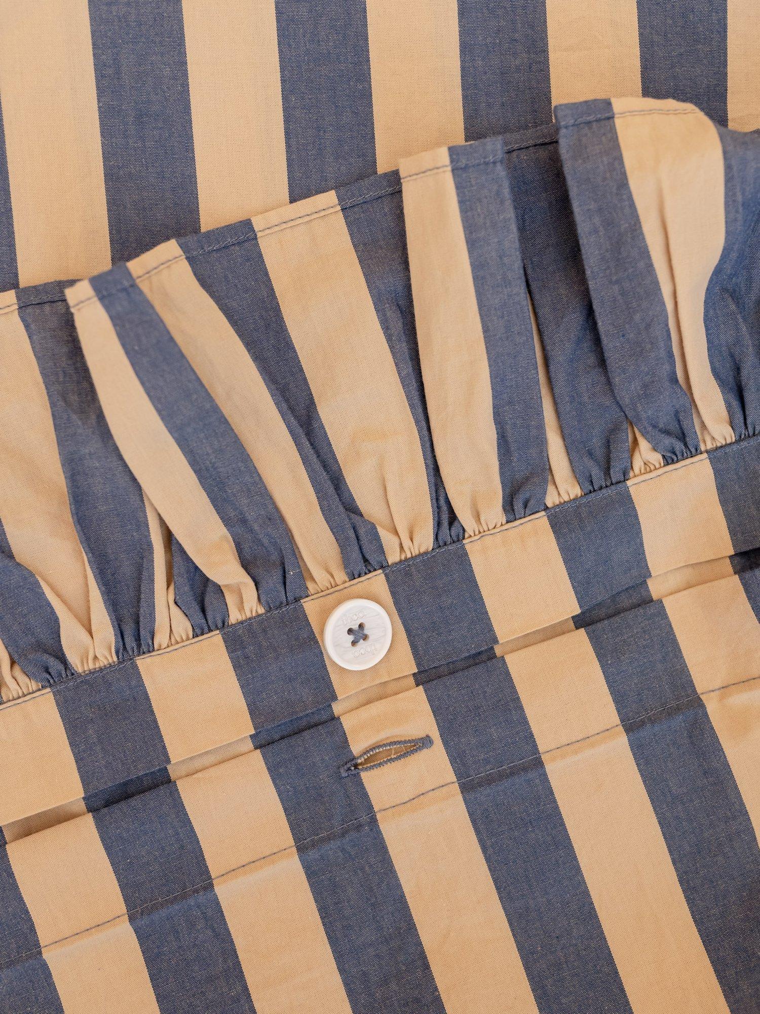 TBCo duvet cover set navy stripe double UK version