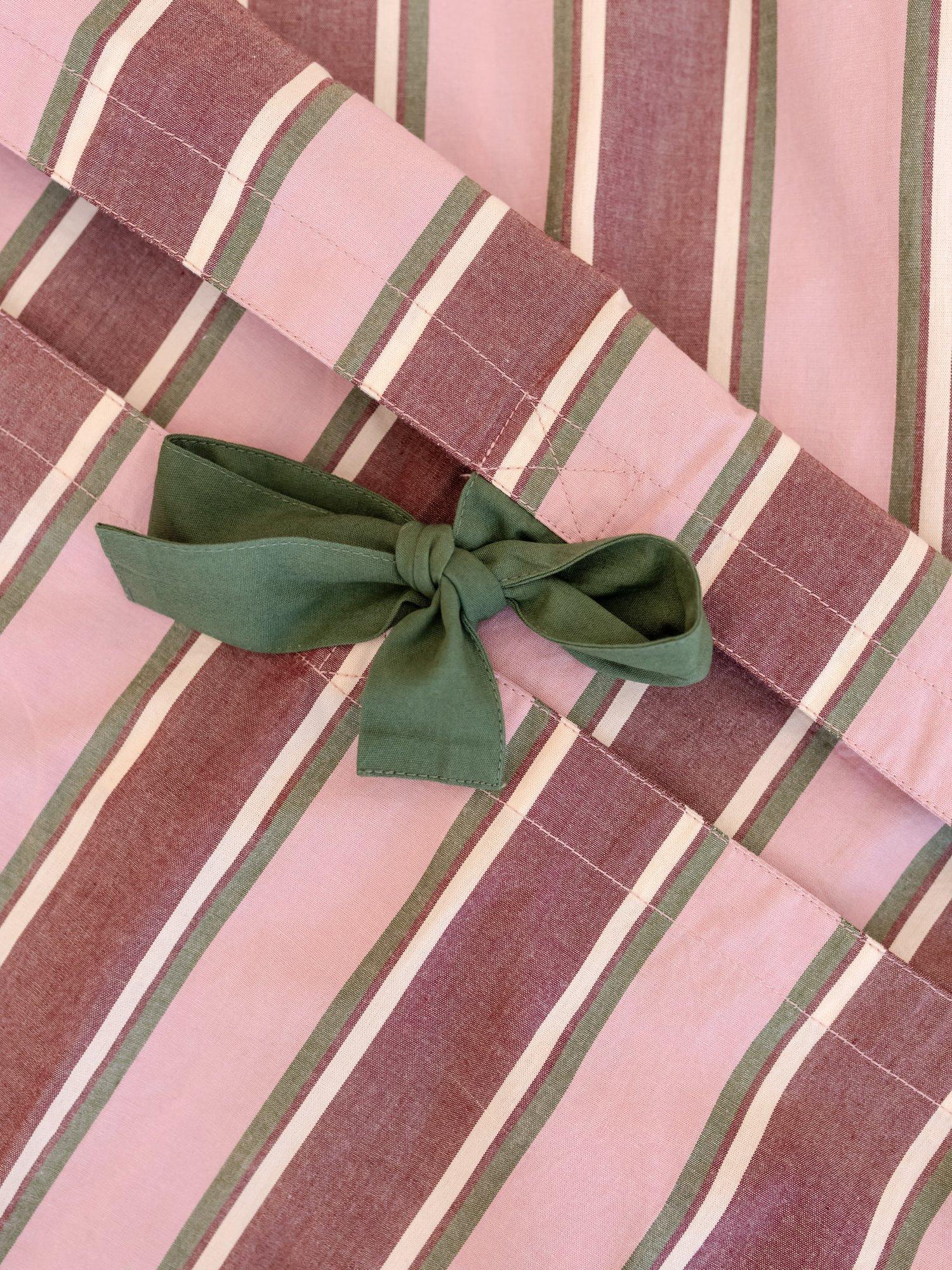 TBCo duvet cover set stripe pink double, imported from the UK