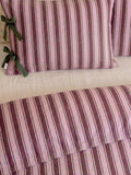 TBCo duvet cover set stripe pink double, imported from the UK