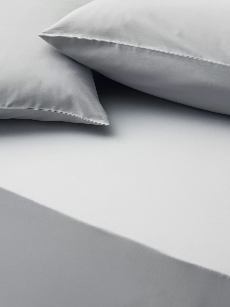 John Lewis Temperature Balance Cotton Sateen 400 Thread Count Deep Fitted Sheet Double