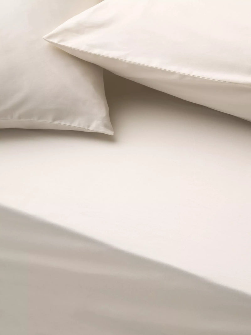 John Lewis Temperature Balance Cotton Sateen 400 Thread Count Fitted Sheet Double