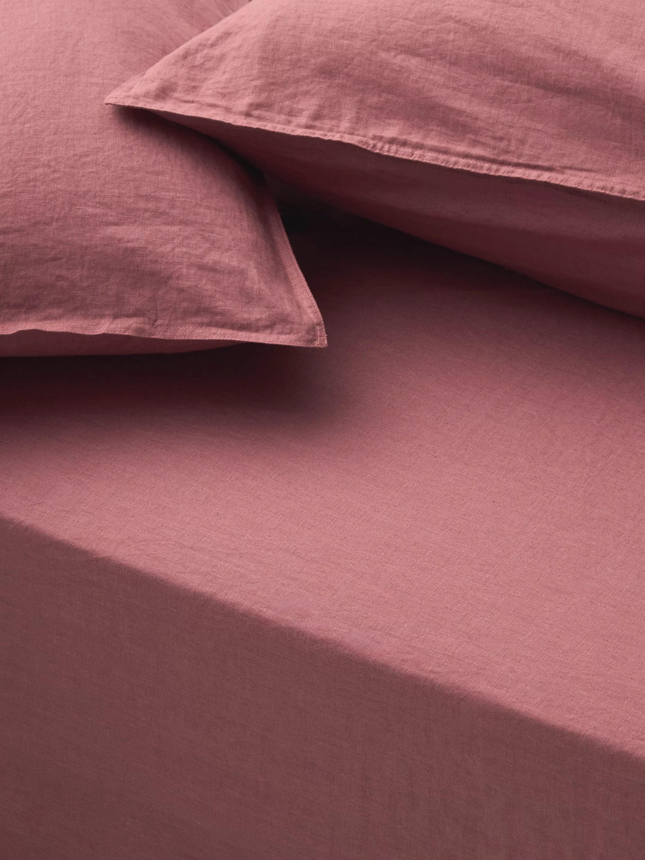 John Lewis Comfy & Relaxed Washed Linen Deep Fitted Sheets - Avocado Green Super King