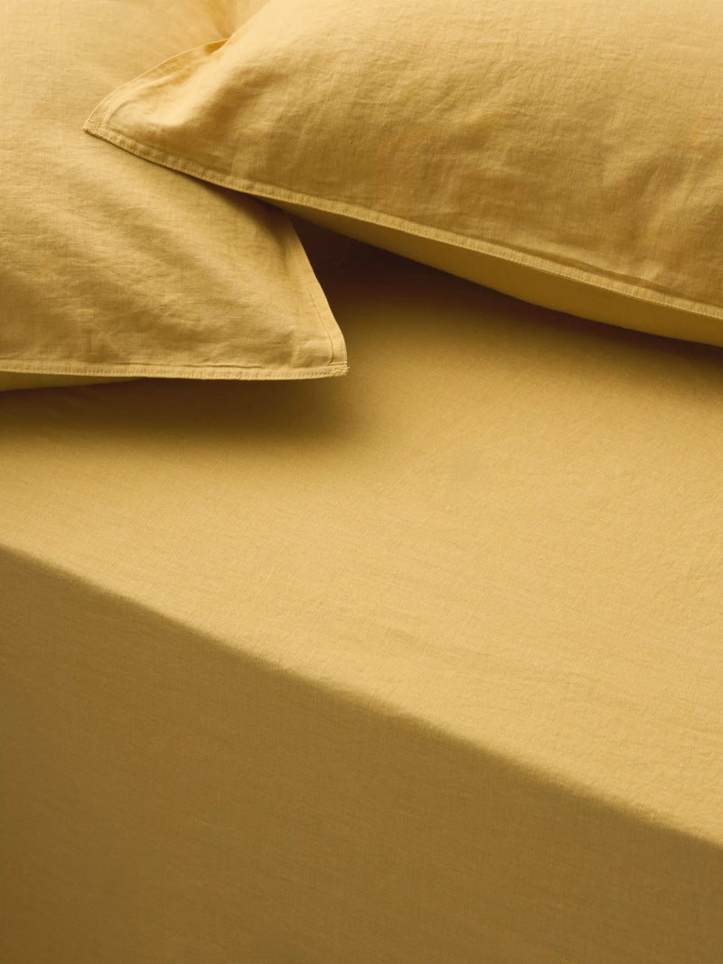 John Lewis washed linen fitted sheets double UK version