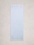 White Stuff embroidered scarf light blue, imported from the UK