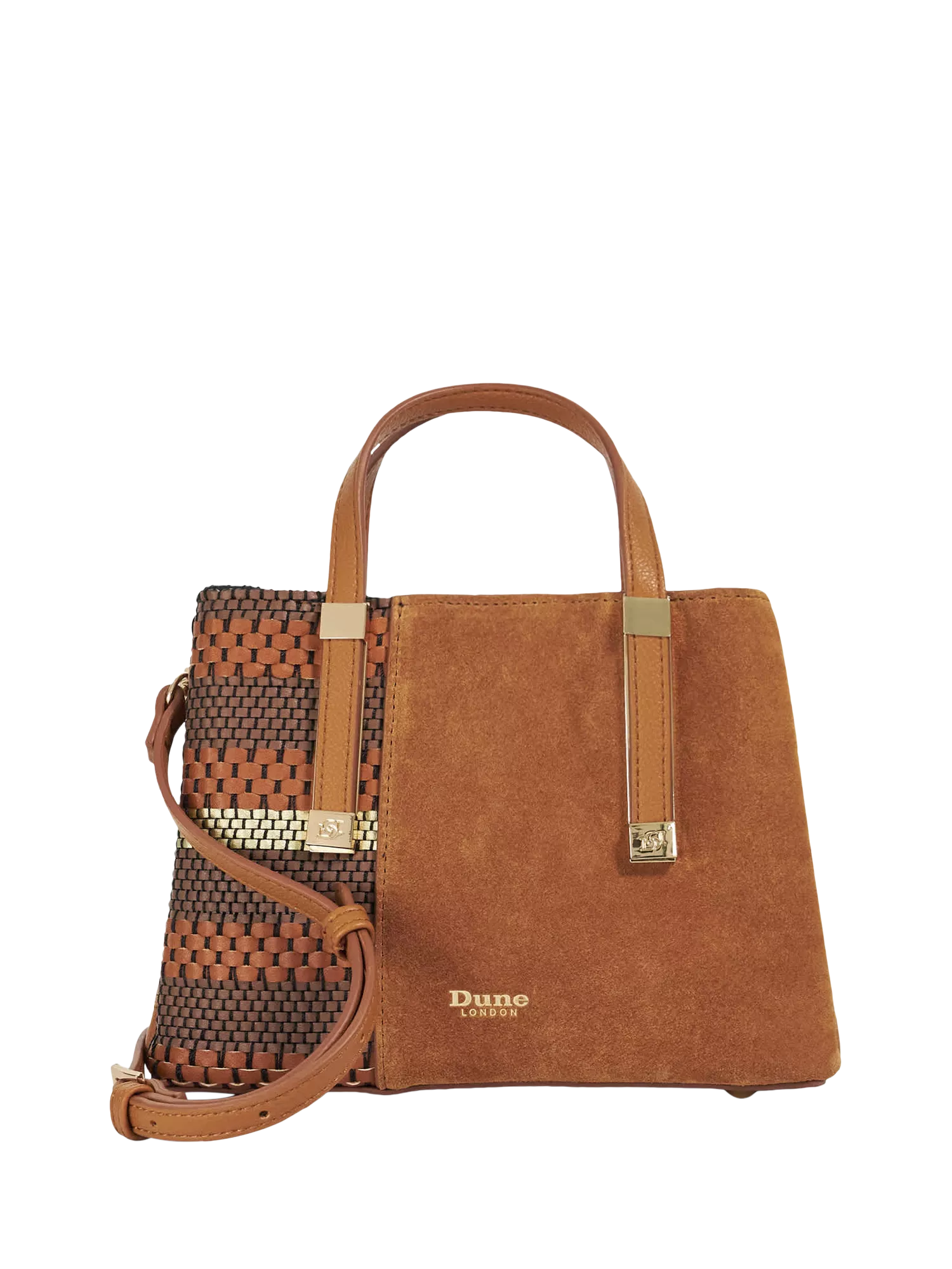 Dune London Dinkydorry boxy handbag tan, imported from the UK