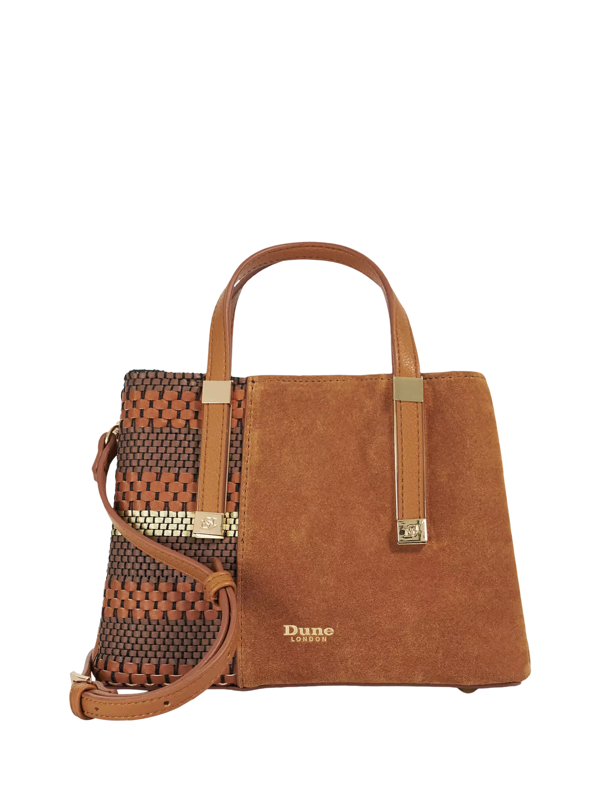 Dune London Dinkydorry boxy handbag tan, imported from the UK