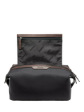 Loake Welland wash bag black nylon leather trim, UK version