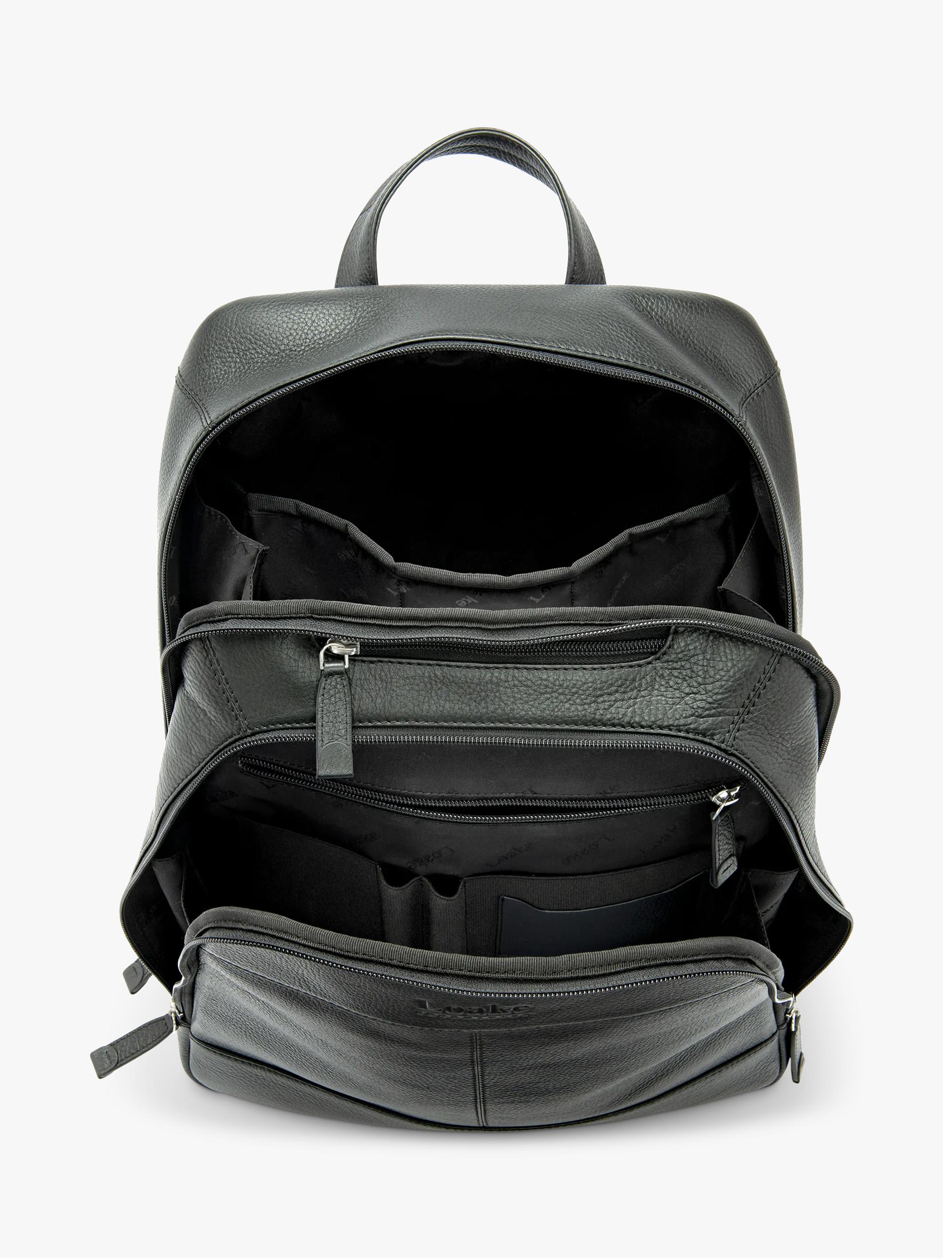 Loake leather backpack veg-tanned laptop 16 inch - British product