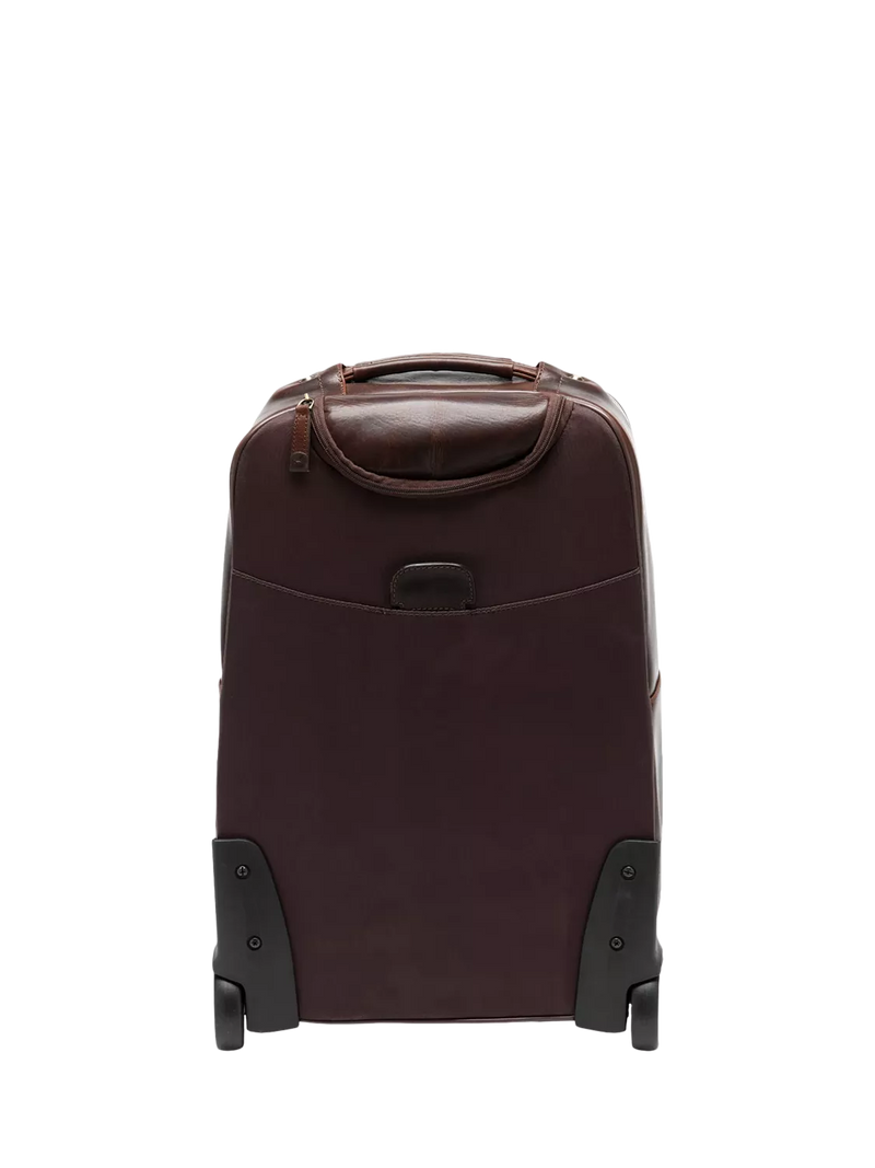 Loake Paris leather wheeled suitcase Chestnut (British brand)