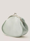 Monsoon kids' satin bag in sage with rose applique, UK version