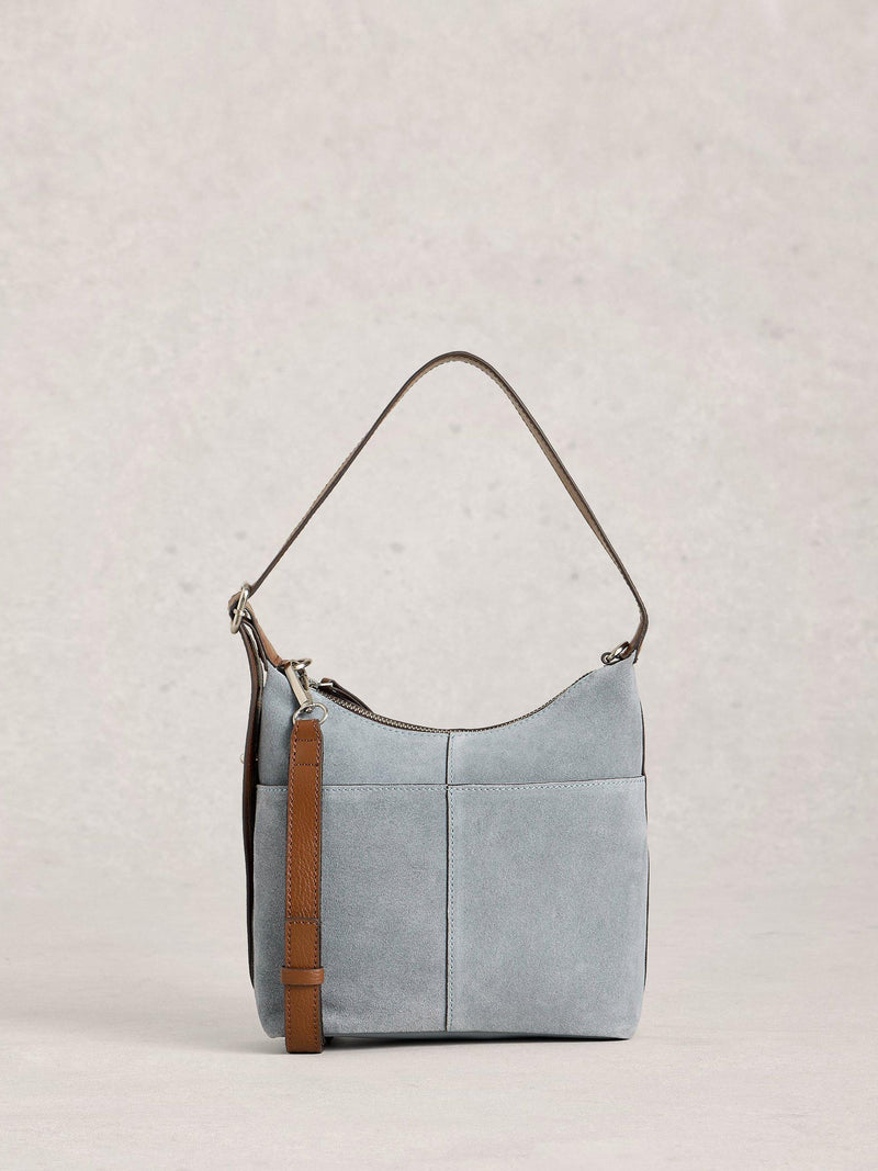 White Stuff mini suede convertible crossbody bag, UK version