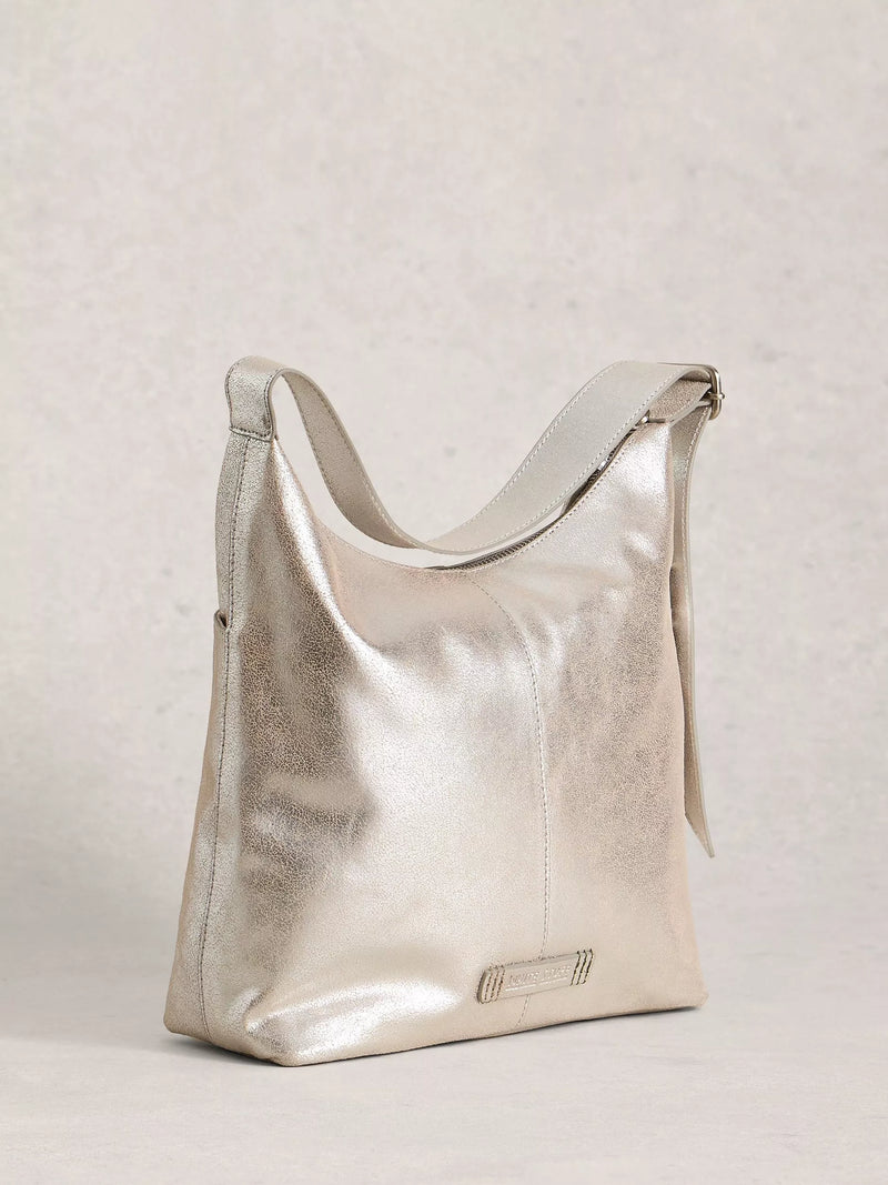 White Stuff Sophia crossbody bag in silver (British brand)