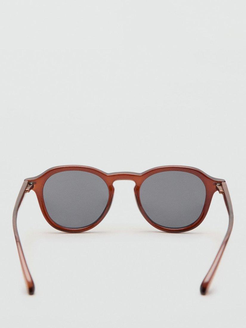Mango Justin oval sunglasses brown polycarbonate, imported from the UK