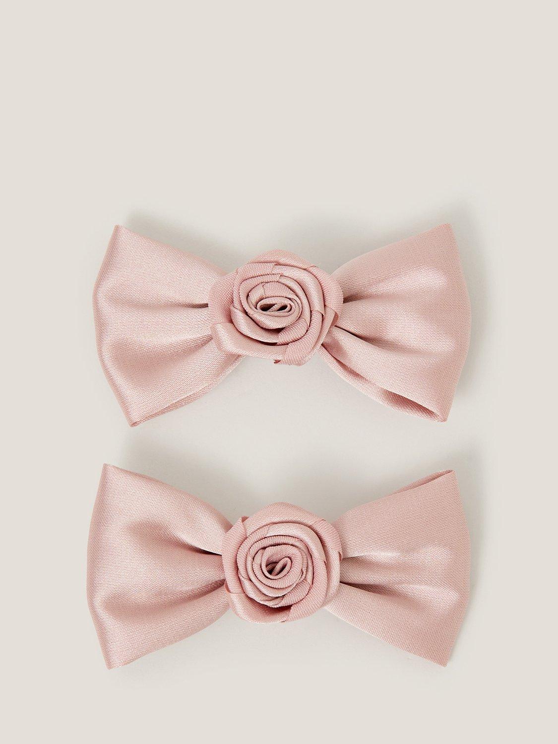 Monsoon rose bow hair clips pack of 2, UK version