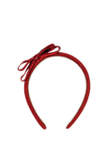 Konges Sløjd kids velvet bow hairband red, UK version