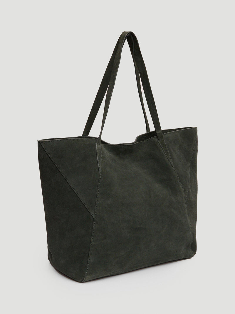 HUSH Saffie pure suede tote bag, imported from the UK