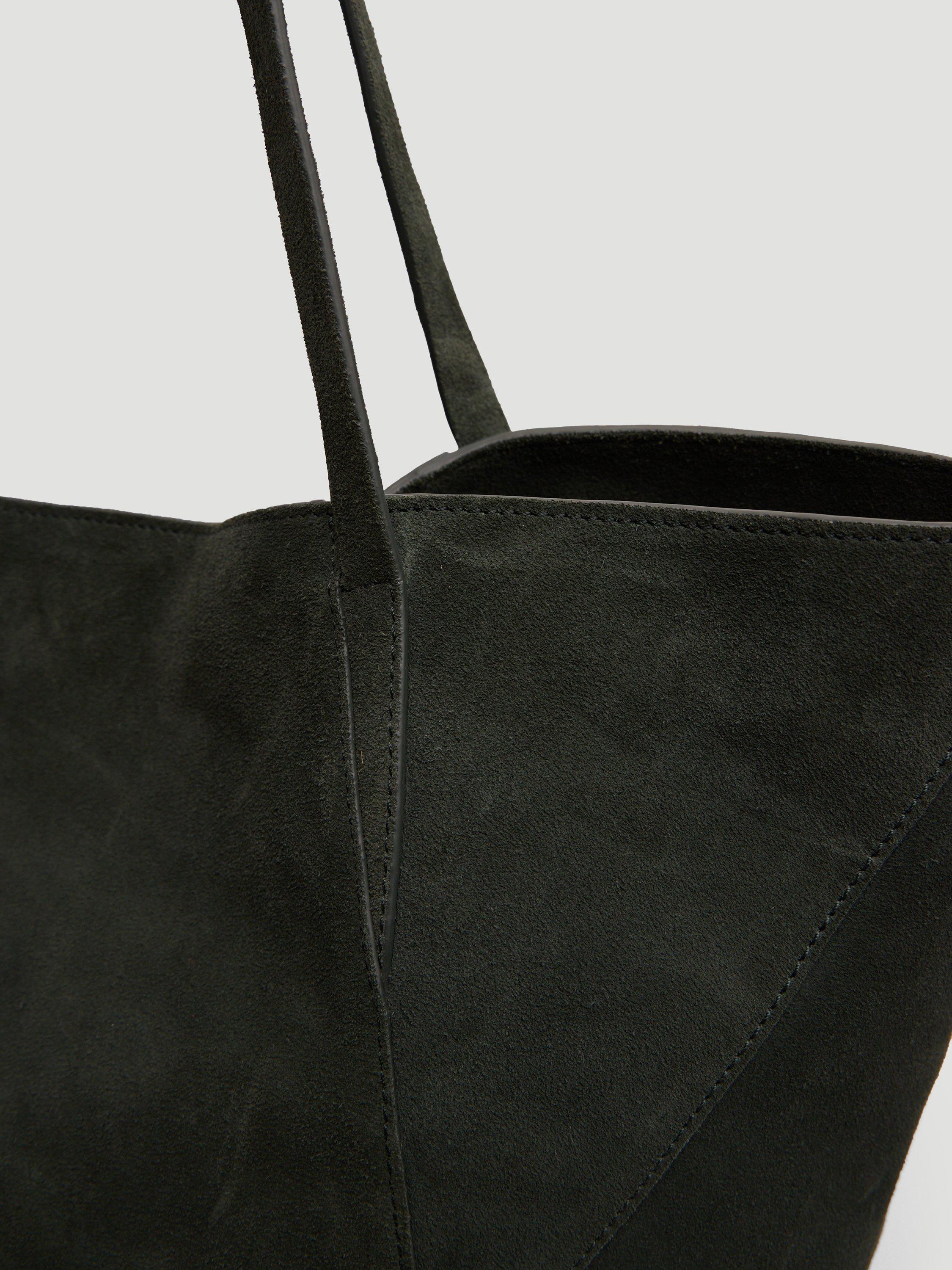 HUSH Saffie pure suede tote bag, imported from the UK