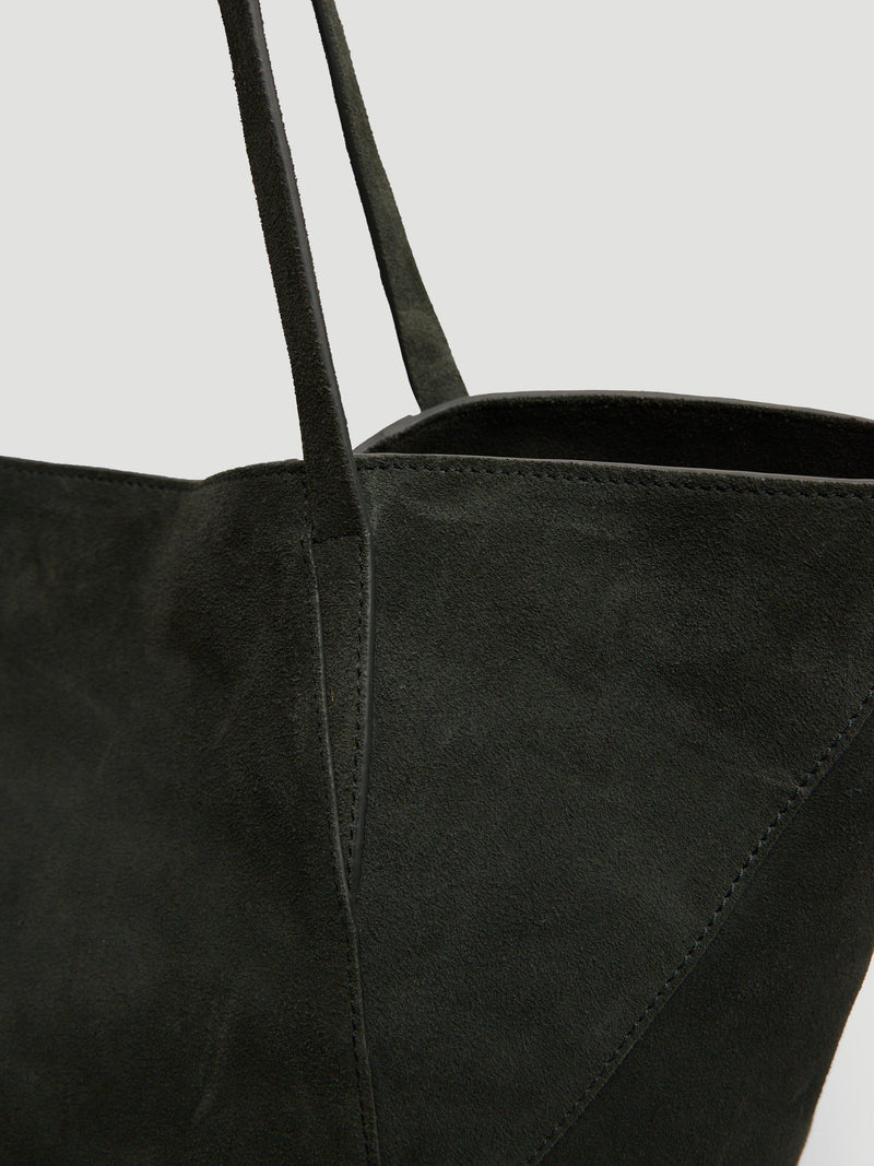 HUSH Saffie pure suede tote bag, imported from the UK