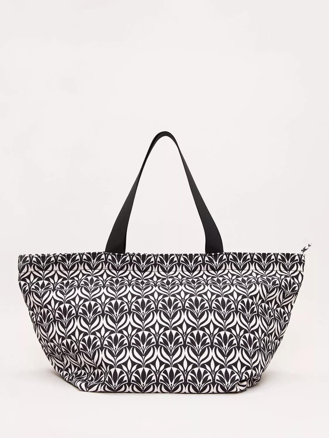 Phase Eight geometric beach bag black multi, imported from the UK