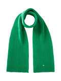 Benetton Wool Blend Knitted Scarf, Bright Green