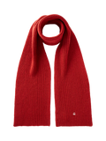 Benetton Wool Blend Knitted Scarf, Red