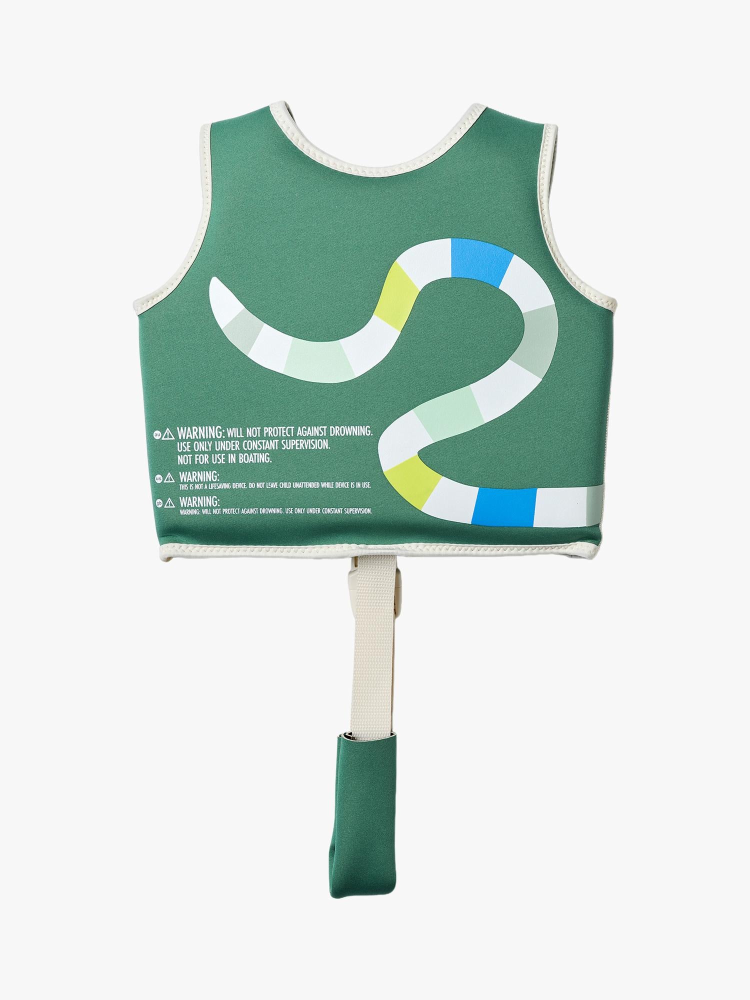 Sunnylife Into The Jungle swim vest for kids, green - British product