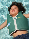 Sunnylife Into The Jungle swim vest for kids, green - British product