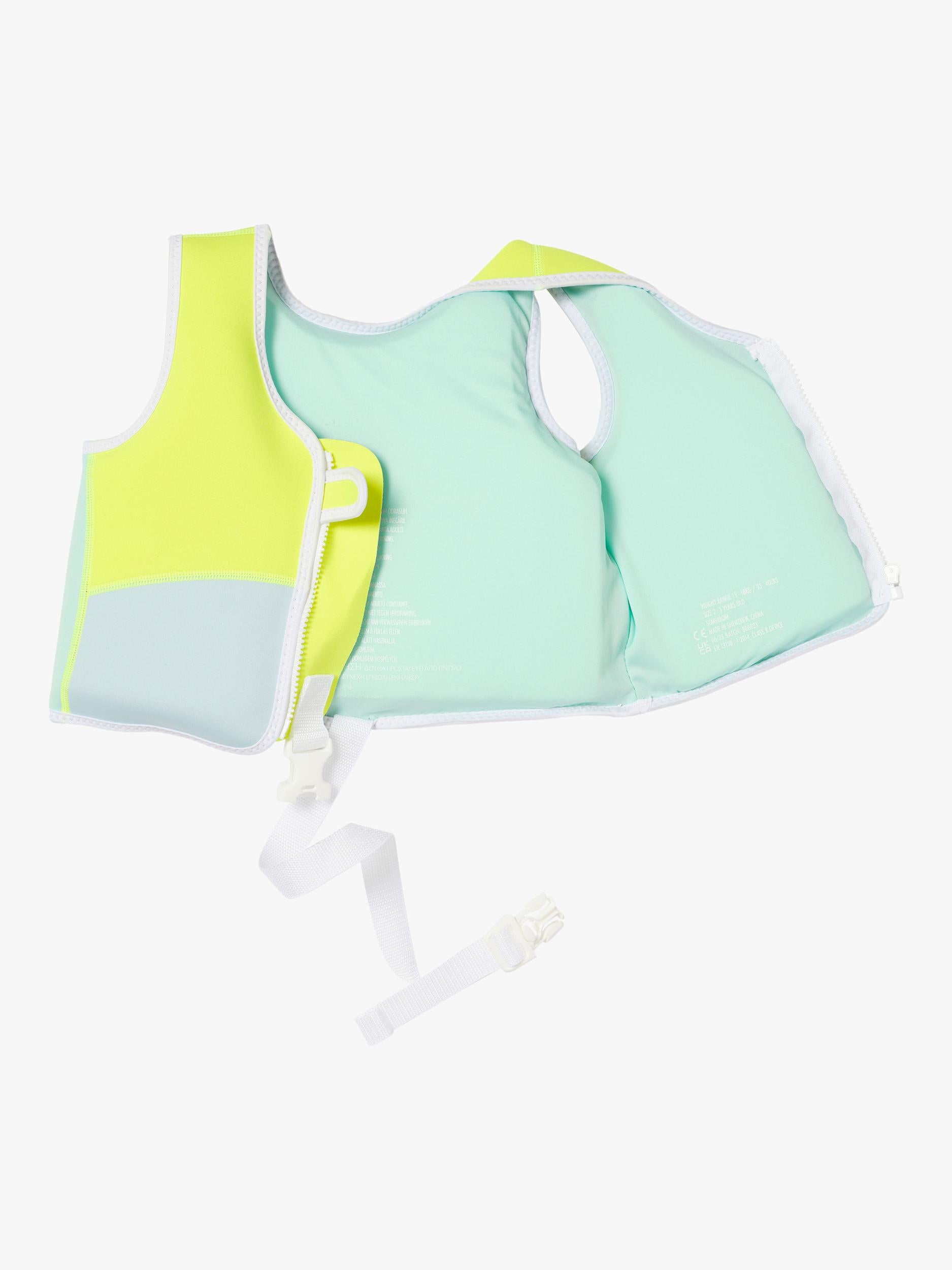 Sunnylife Kids' Salty Shark swimming vest, imported from the UK