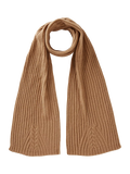 Benetton Flat Ribbed Wool Rich Scarf