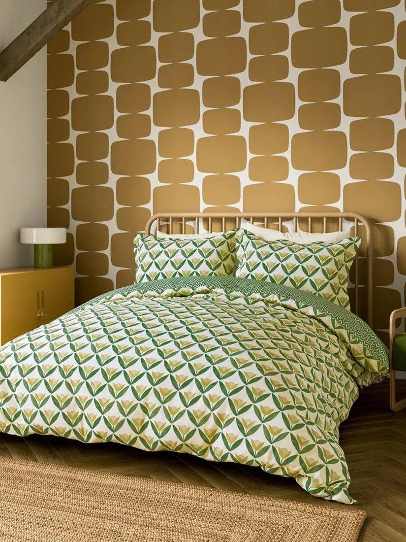 Scion Tulip duvet cover set lemon - British product
