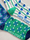 White Stuff heart print socks pack of 2 (British brand)