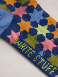 White Stuff star ankle socks blue multi, UK version